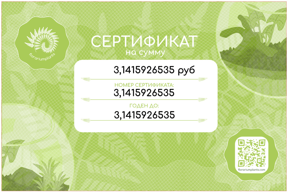 Подарочный сертификат на 2000 рублей