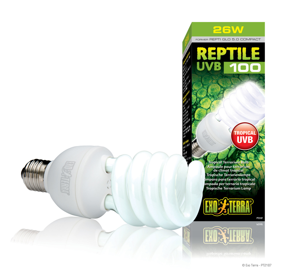 Лампа Reptile UVB100 former UVB5.0 Compact, 25 W